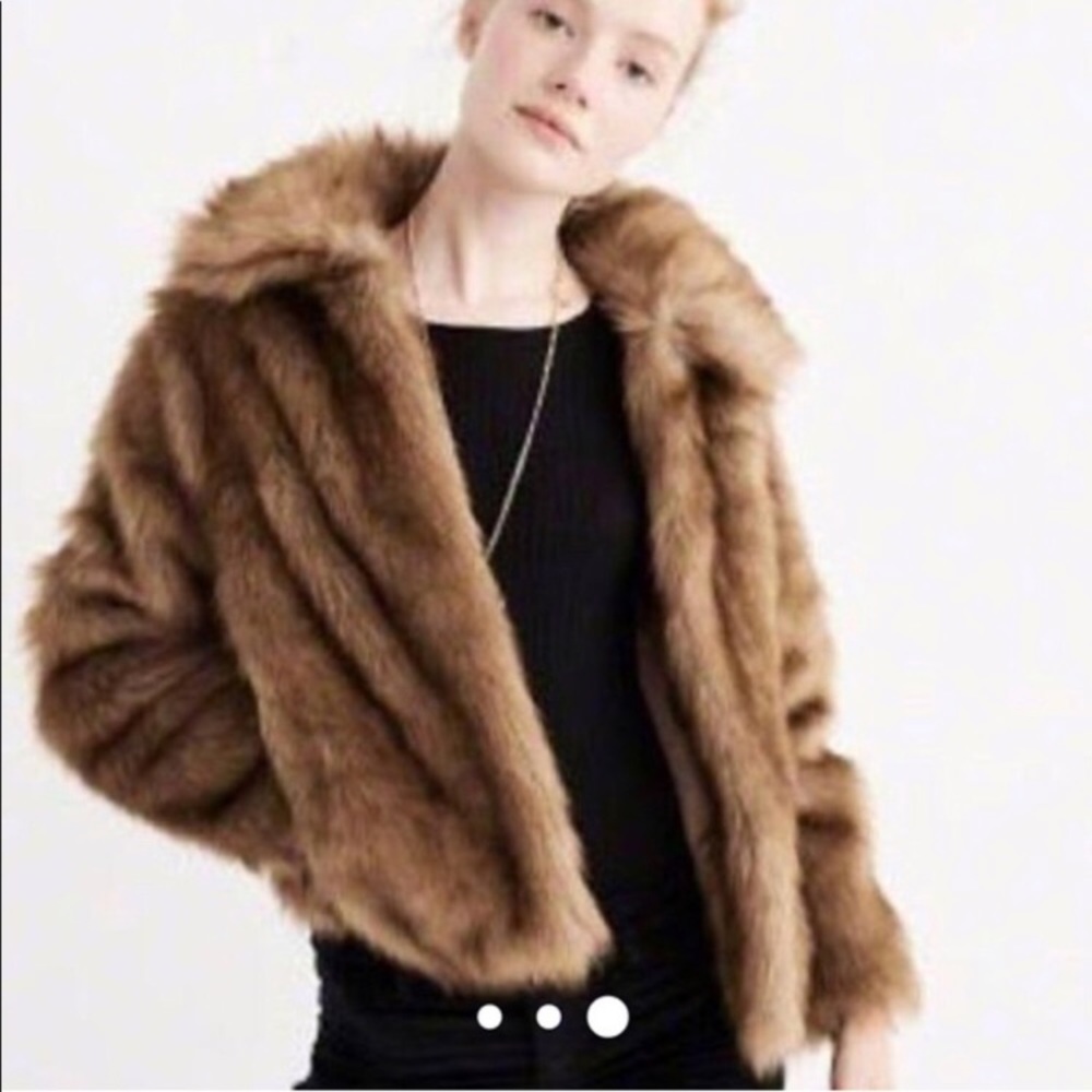 Abercrombie faux fur jacket